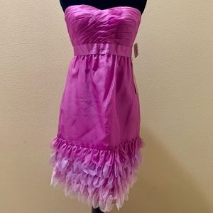New Phoebe Couture pink mini cocktail dress. Never worn.